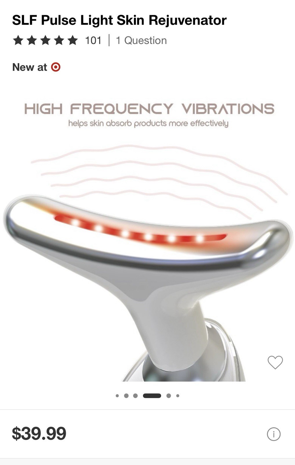 SLF Pulse Light Skin Rejuvenator NEW - Has Gone Viral- Out Of Stock At Stores!