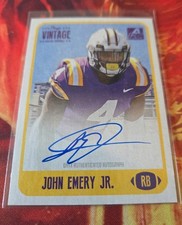 2021 Onyx Vintage - College Autographs John Emery Jr. #CAJO Blue Ink /400 
