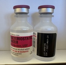 Hospira Bacteriostatic Water Reconstitution Solution 30ml Exp. 2027 - 1 Bottle