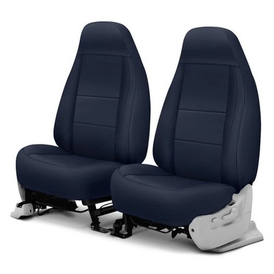 For Volkswagen Jetta 05 Polycotton Drill 1st Row Navy Blue Custom Seat Covers