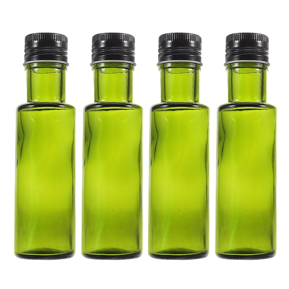  4 Pcs Öl Fläschchen Sirup Spender Olivenölflaschen Leere Glasflaschen