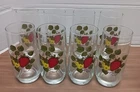 Sears Strawberry Glasses Vintage Anchor Hocking Iced Tea 16oz Set of 8