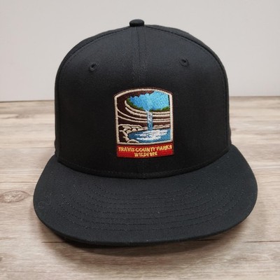 Travis County Parks New Era Hat Cap Snap Back Mens One Size Black 9FIFTY Nature