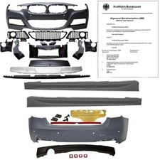 Bodykit Stoßstange Komplett für SRA/PDC passt für BMW F30 11-15 Serie & M-Paket