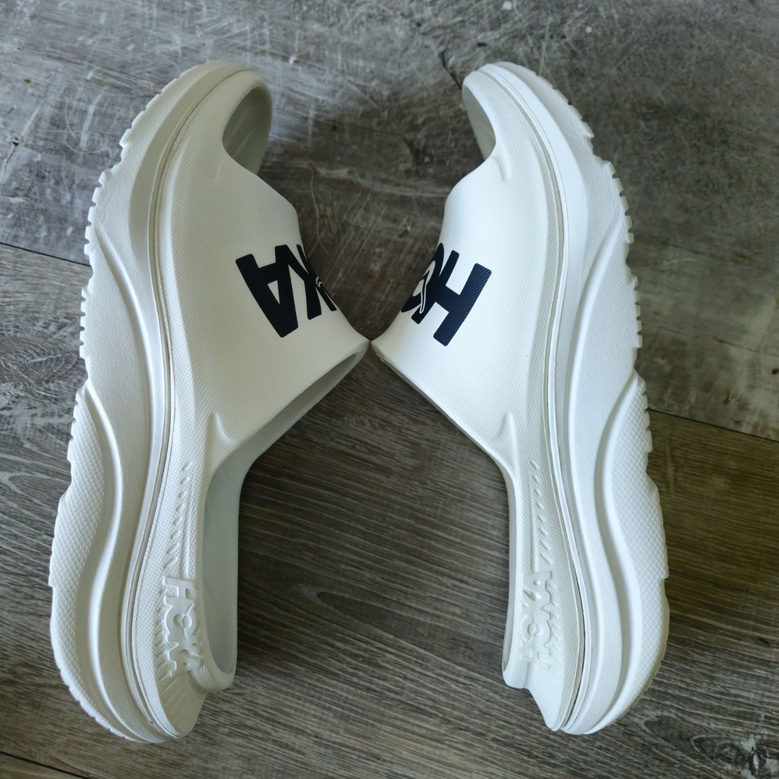 Hoka Ora Athletic Recovery Slide Black White Mens 5 / Womens 7 Sandal thumbnail 10