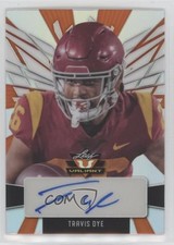 2022 Leaf Valiant Portrait Auto Orange /25 Travis Dye #PA-TD1 Auto 0u66