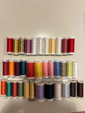 Gutermann Sulky Mettler Thread Lot Of 35 New and Pre-owned NICE!