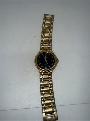 Vintage Goldtone Givenchy Watch New Battery Patina Wear Works!!