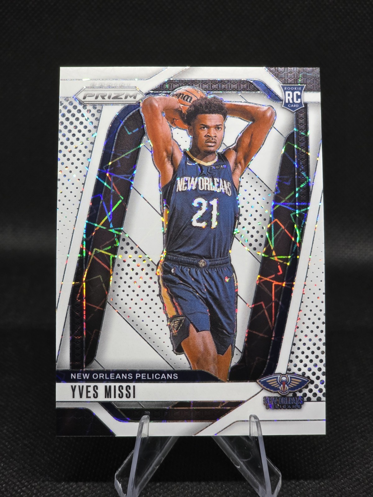 2024-25 Panini Prizm - Yves Missi #233 White Lazer Prizm /275 (RC)