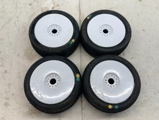 4x Pro-line Hole Shot 2.0 Soft 18 Buggy Tires Mounted White Wheels Fr 938