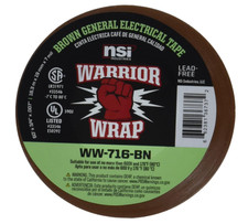 3/4 in x 60 ft Brown Vinyl Electrical Tape 7mil Heavy Duty Insulation Wire Repai
