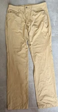 Swiss Tech 5 Pocket Tan Khaki Travel Pants Performance Gear 34/34