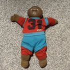 Vintage Cabbage Patch Kids Doll AA Boy HM3 OK Factory Brown Eyes Bald Football