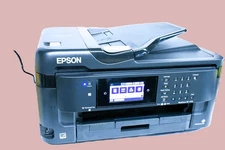 Epson WorkForce WF-7710 Inkjet Multifunction Printer With paper ,parts&ink