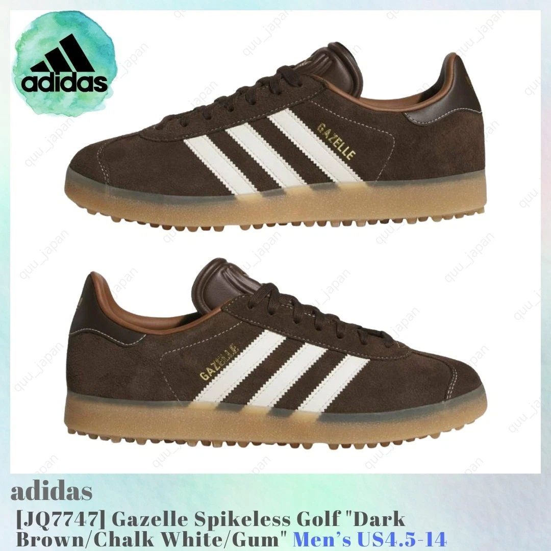 adidas Gazelle Golf Spikeless Men\'s Dark Brown Spikeless Golf Shoes JQ7747 adidas Golf Originals Gazelle Spikeless Golf Shoes Dark  main image 2