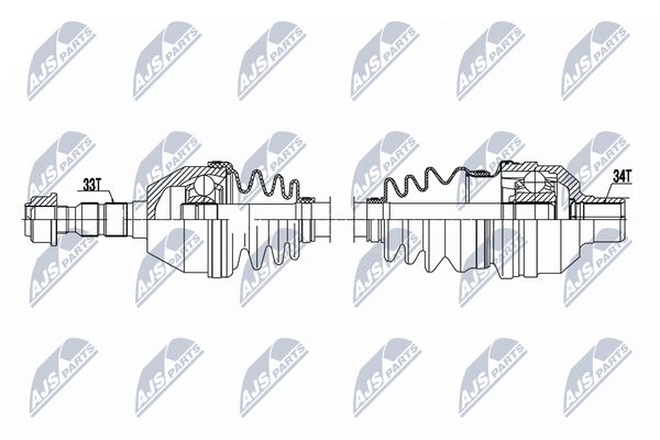 NTY NPW-PL-161 Antriebswelle Vorne Rechts FüR Opel-image