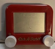 Vintage Red Pocket Etch A Sketch Mini Travel Size Spin Master Free Fast Shipping