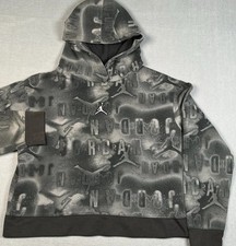 Jordan Hoodie Youth XL Year Gray Pullover Jumpman Basketball Crop Fit