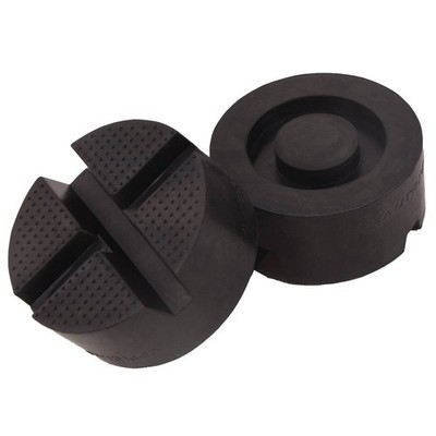 2Pcs Universal Rubber Cross Slotted Jack Pad Adapter Floor Rail Guard