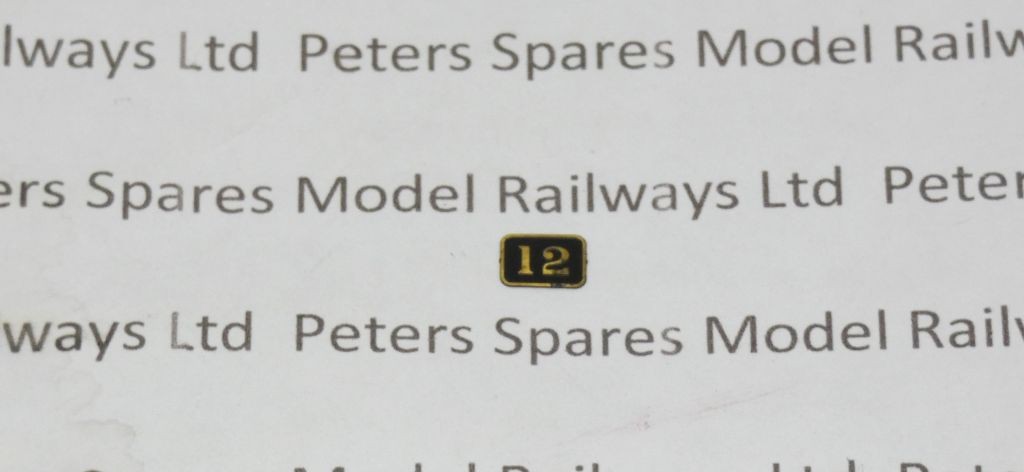Dapol 110504 Sentinel OO Gauge GWR Number Plaque