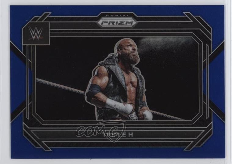 2023 Panini Prizm WWE Blue Prizm 184/199 Triple H #71 16n7