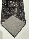 VTG Christian Dior USA Made Black Brown Paisley Silk Tie USA  Fabric Woven Italy — photo 2