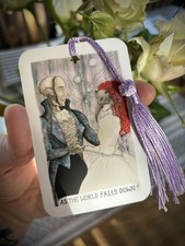 Labyrinth Inspired Tarot Card Bookmark With Tassel - Mini Cute Fantasy Art