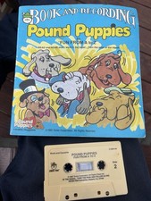 Vtg 1985 Pound Puppy Puppies Fun from A to Z Book and Cassette Tape Read Along