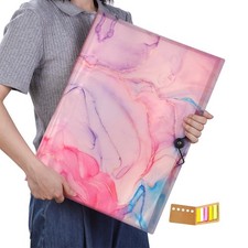 A3 Art Portfolios Case 60 Pages,Marble Pink Diamond Painting Storage Book,11....