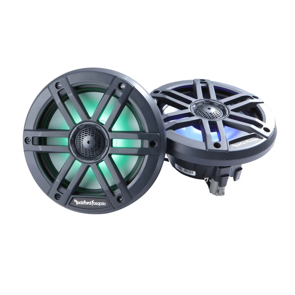 OPEN BOX Rockford Fosgate M1-65B 6.5" Color Optix Marine 2 Way Speakers (Black) - Image 3 of 4