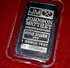 Beautiful 1 OZ  .999 Fine SILVER INGOT  - Free SHIP!  LOOK!