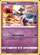 POKEMON DEOXYS 120 FUSION STRIKE 264 HOLO RARE HOLO LP