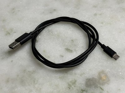 Black USB A to Micro USB Charging Cord Data Transfer 31 Inch