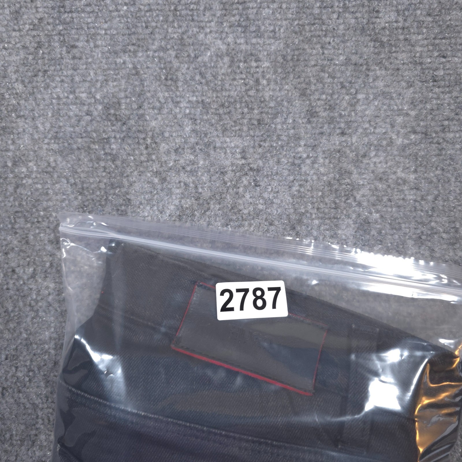 HUGO Boss Pants 32x30* Black Moto Biker Wax Coated Jeans Japanese Denim READ thumbnail 16