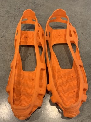 Stabilicers Lite Ice Shoe Covers Silps Over Shoes w/Cleats Orange Crampons