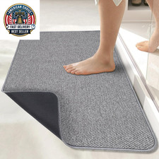 Bath Mat,Ultra Thin Bathroom Rugs,Rubber Bath Mats for Bathroom,No Slip Bath Rug