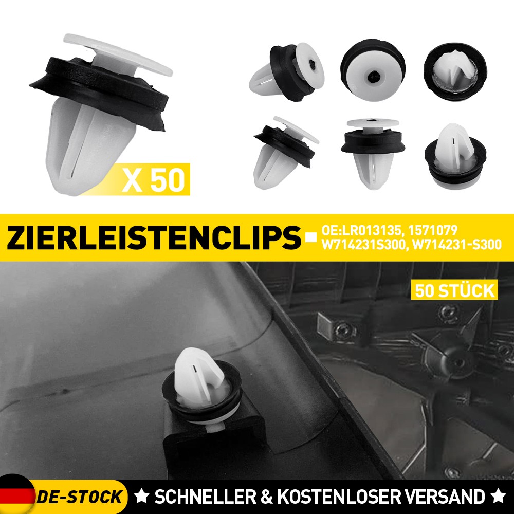 50x fixing clips for pillar trim for some Land Rover Discovery DE
