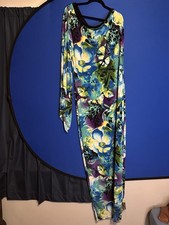 Flower Stretch Dress- Plus Size - 3X