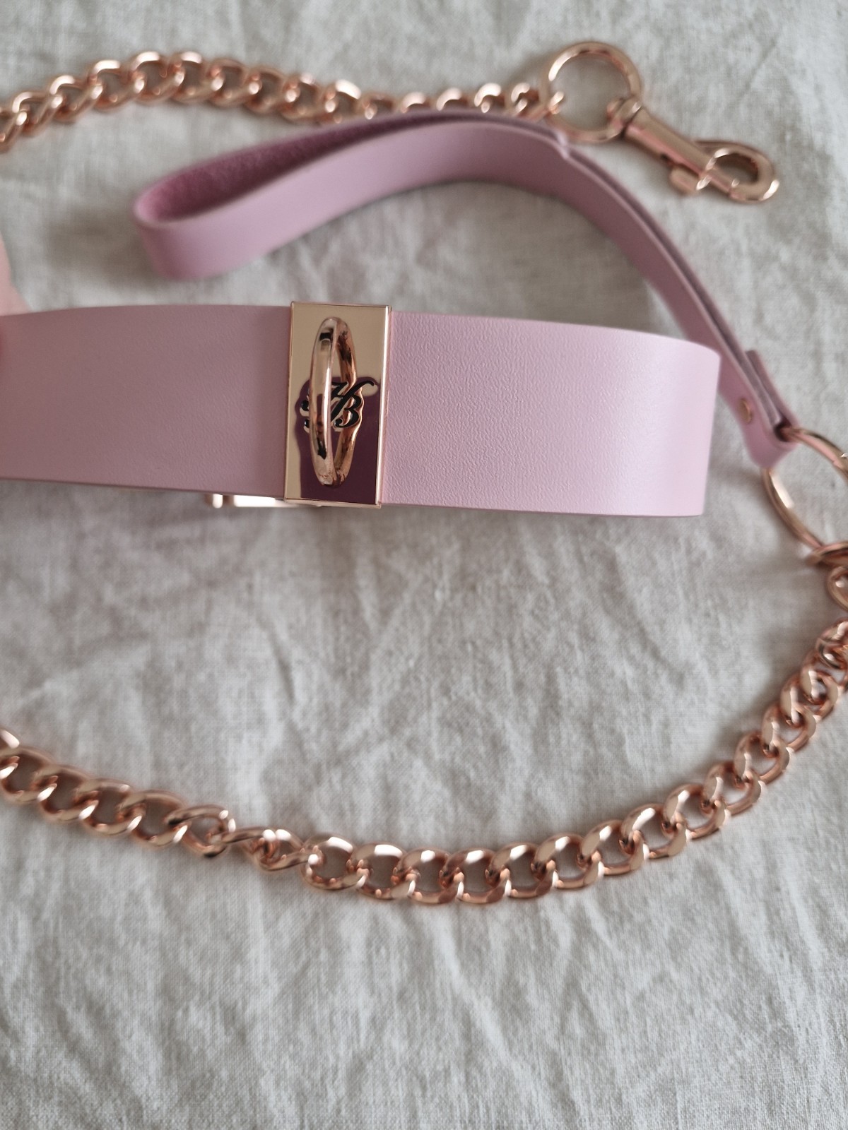 Honey Birdette Kukuro Blush Bondage Collar only NEW