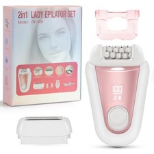 Epilator for Women   Cordless 2-in-1 Hair Removal with 32 Tweezers, Rechargea...