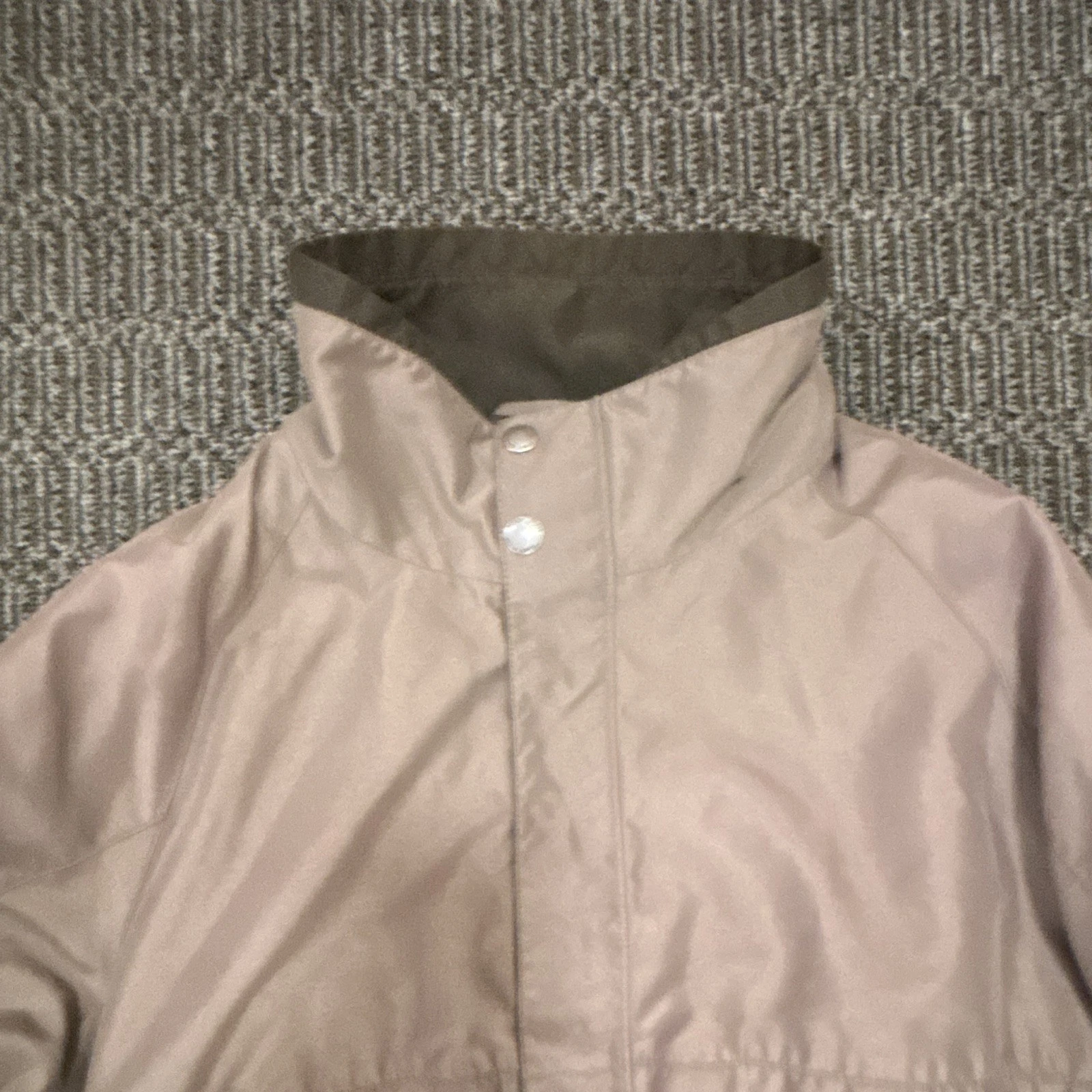Perry Ellis Portfolio Men's XL Microfiber Full Zip Jacket Taupe/Green image 2
