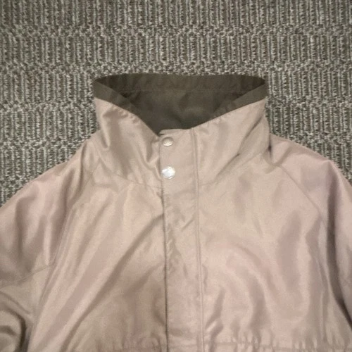 Perry Ellis Portfolio Men's XL Microfiber Full Zip Jacket Taupe/Green image 2