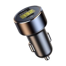 Car Cigarette Charger Lighter Led Voltmeter 2.4a Usb Type-c Port Charging 1224v Car Cigarette Charger Lighter Led Voltmeter 2.4a Usb Type-c Port Charging 1224v