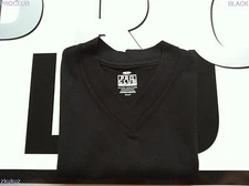6 NEW PROCLUB V-NECK T-SHIRT COMFORT BLACK BLANK PLAIN PRO CLUB LARGE L 6PC