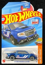 2024 Hot Wheels Blue 22 Ford Maverick Custom 196250 Hw Hot Trucks 1010 1st Ed