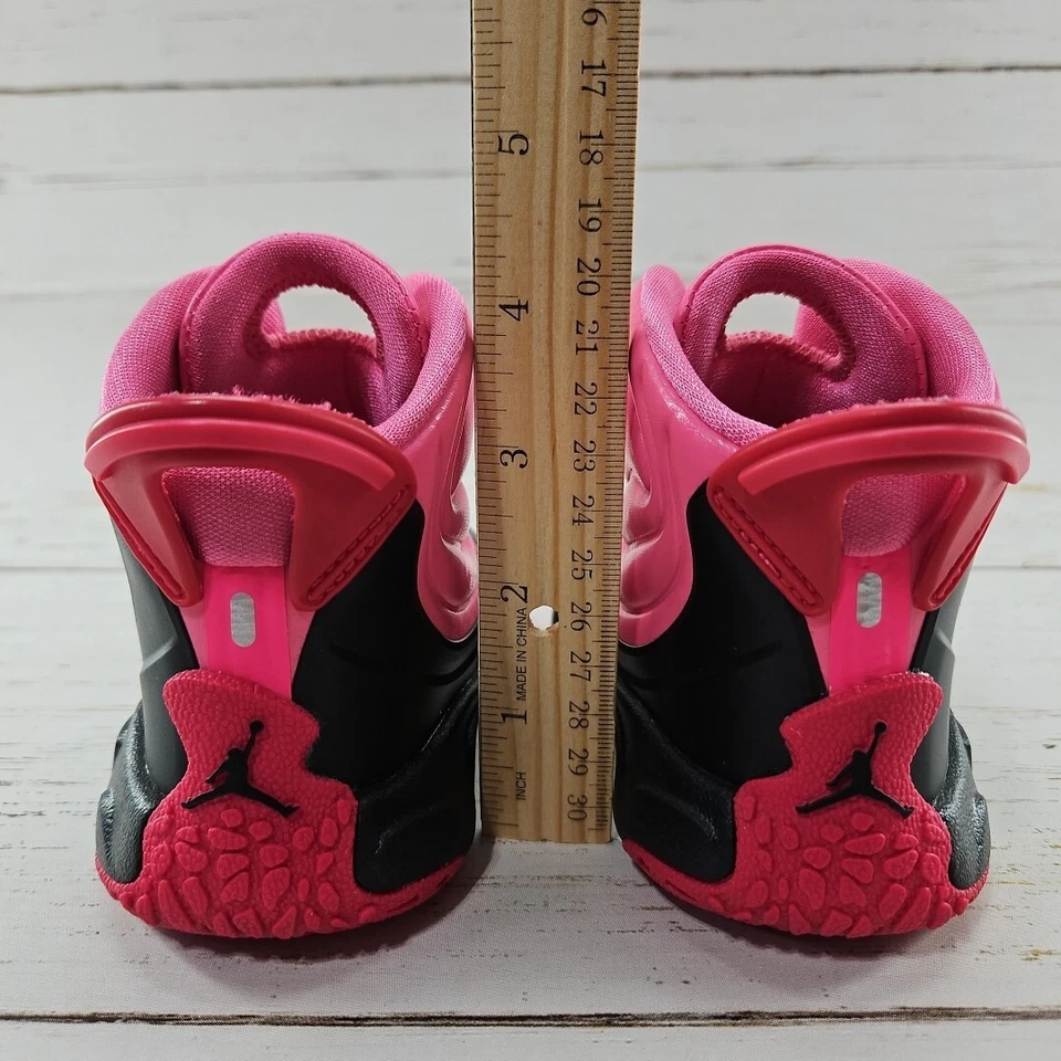 Nike Air Jordan Drip 23 Pink Black Toddler Girls 7C Rain Boots CT5799-600 - Image 4 of 4