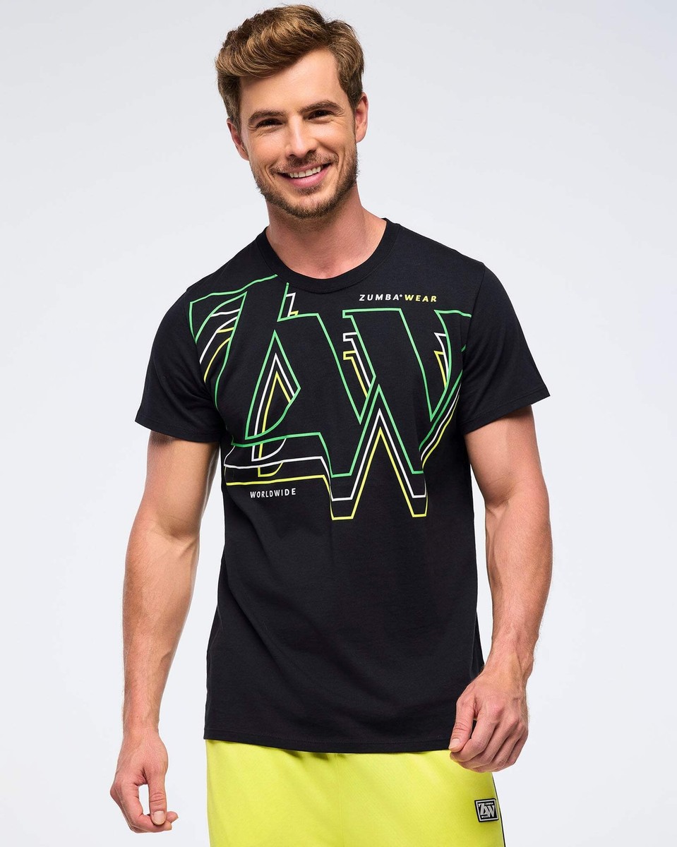 Zumba Haus Unisex Crew Neck Tee - Black Z3T000271 | eBay