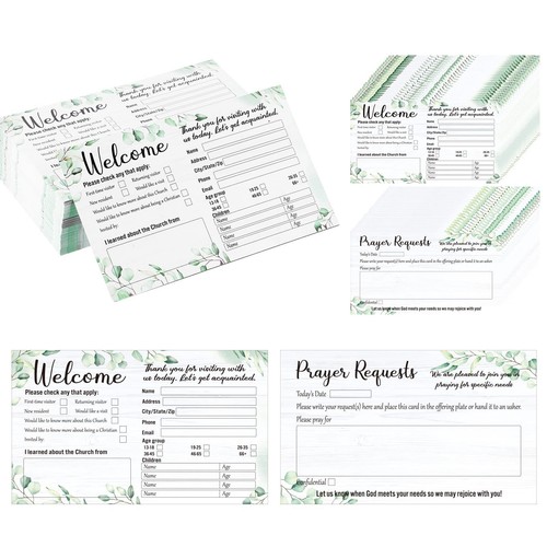 180 Pack Church Visitor Cards 3x5 Inch Church Welcome Cards Praying Notecards - Picture 3 of 9