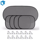 5 PCS Car Side Rear Window Screen Mesh Sun Shade Cover Windshield Sunshade Visor