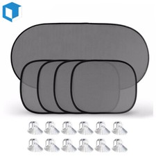 5 Pcs Car Side Rear Window Screen Mesh Sun Shade Cover Windshield Sunshade Visor 5 Pcs Car Side Rear Window Screen Mesh Sun Shade Cover Windshield Sunshade Visor